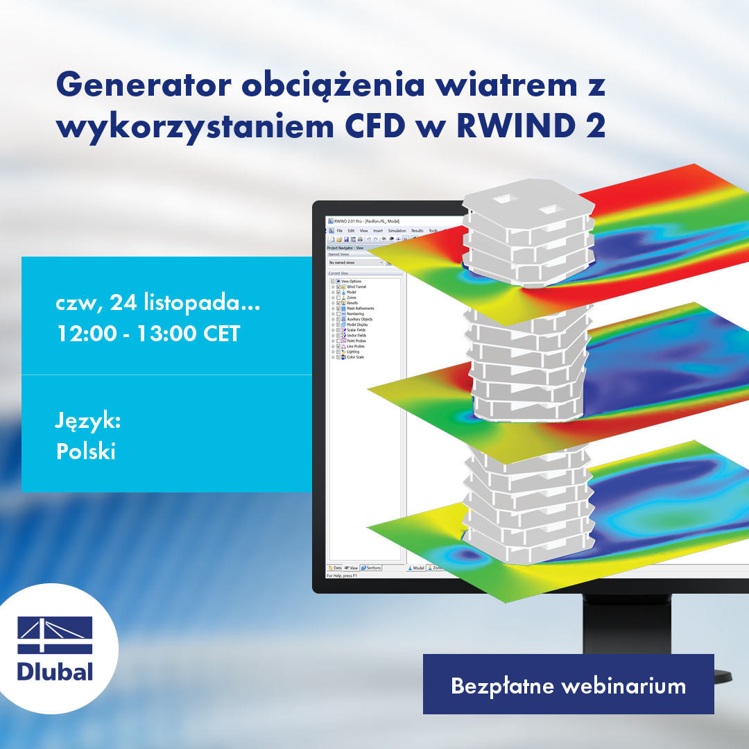 Generování zatížení větrem pomocí CFD v programu RWIND 2