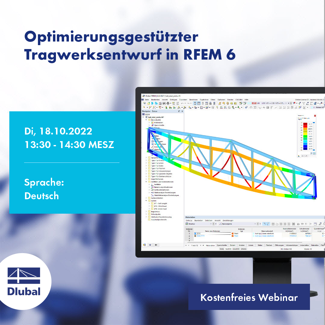 Optimalizace modelování v programu RFEM 6