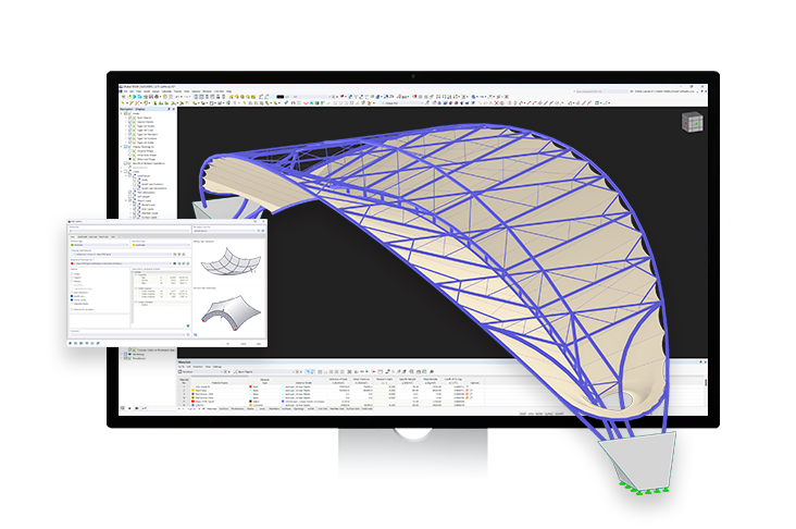 Model v programu RFEM