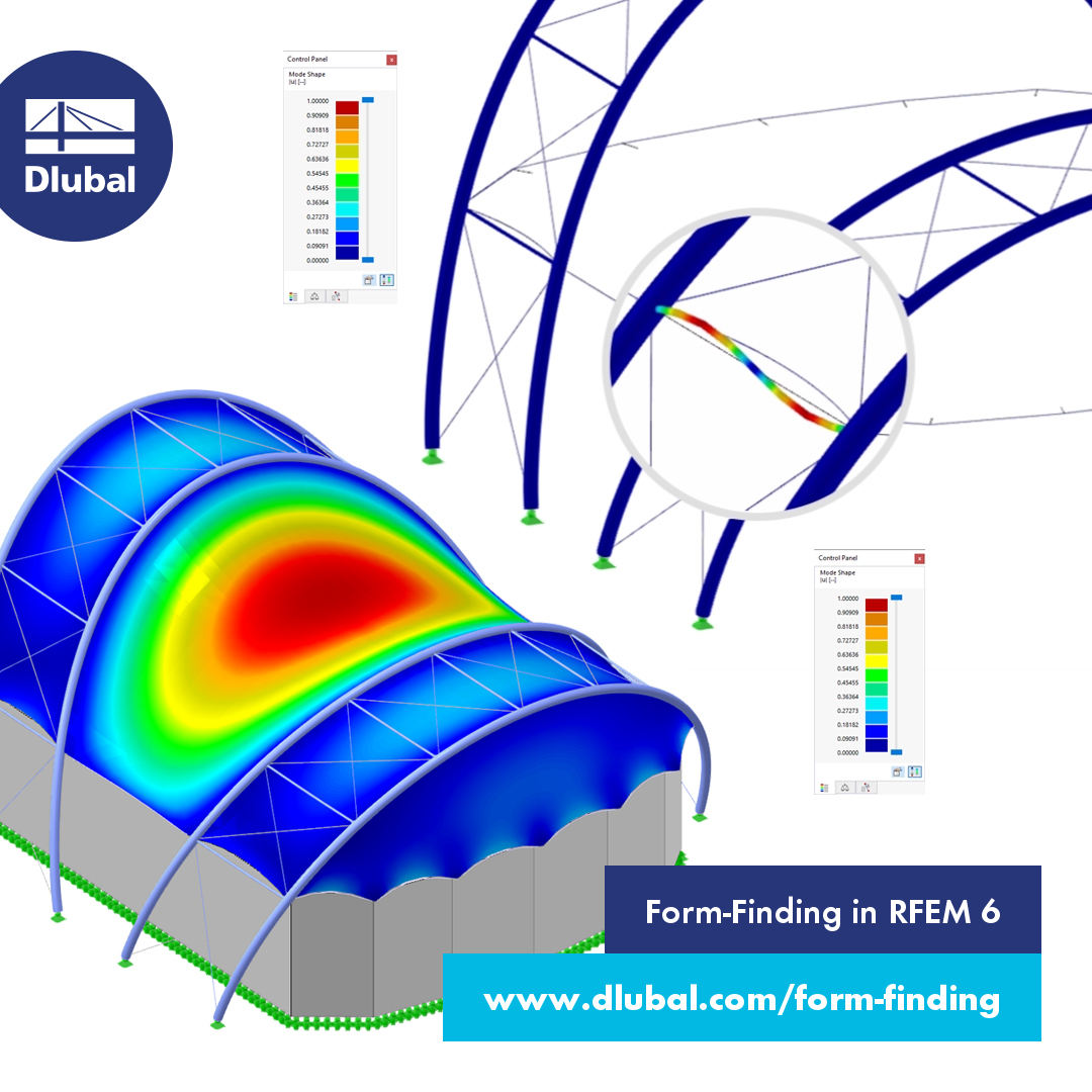 Form-finding v programu RFEM 6