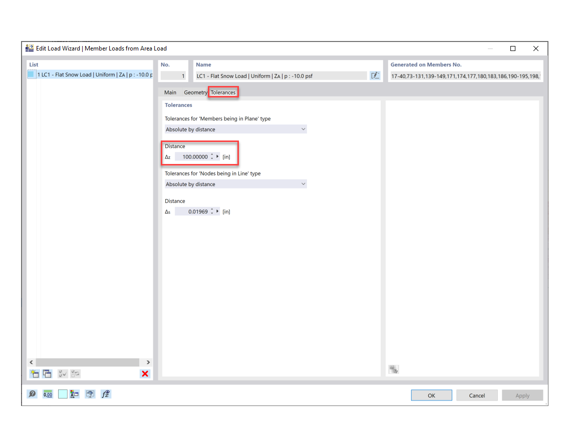 FAQ 005321 | Jak mohu v programu RFEM 6 aplikovat zatížení na pruty, které neleží v jedné rovině?