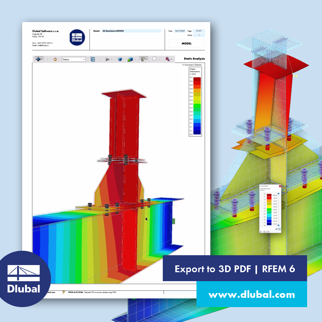 Export do 3D PDF | RFEM 6