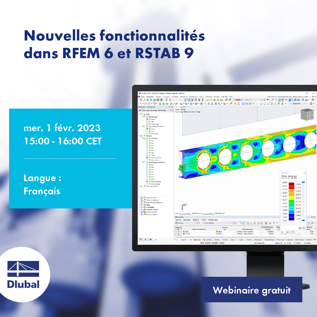 Nové funkce\n v programech RFEM 6 a RSTAB 9