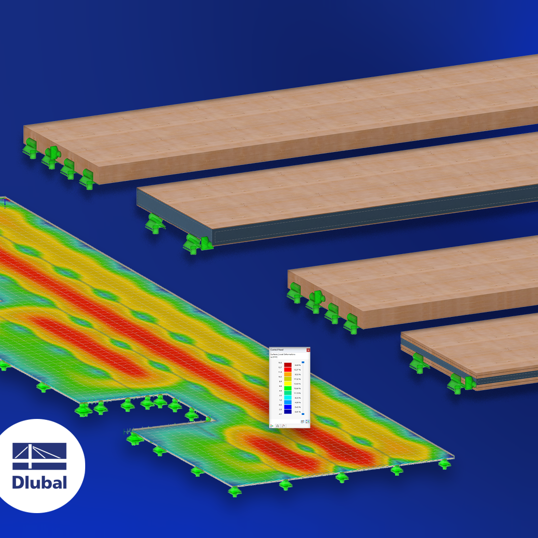 Modelování a posouzení desek z křížem lepeného dřeva v programu RFEM 6