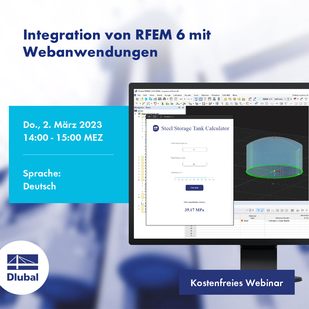 Integrace programu RFEM 6 s webovými aplikacemi