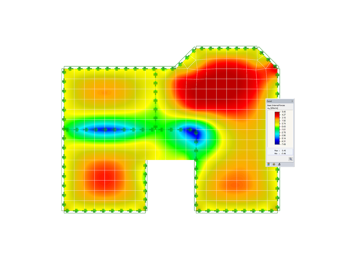 Přídavný modul RF-CONCRETE Deflect pro RFEM | Tahové konstrukce - Výpočet analytické deformace