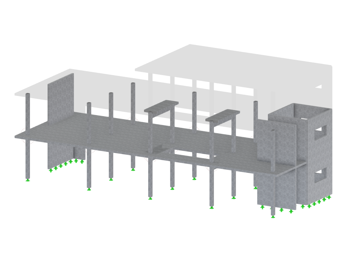 CSA animace betonové konstrukce