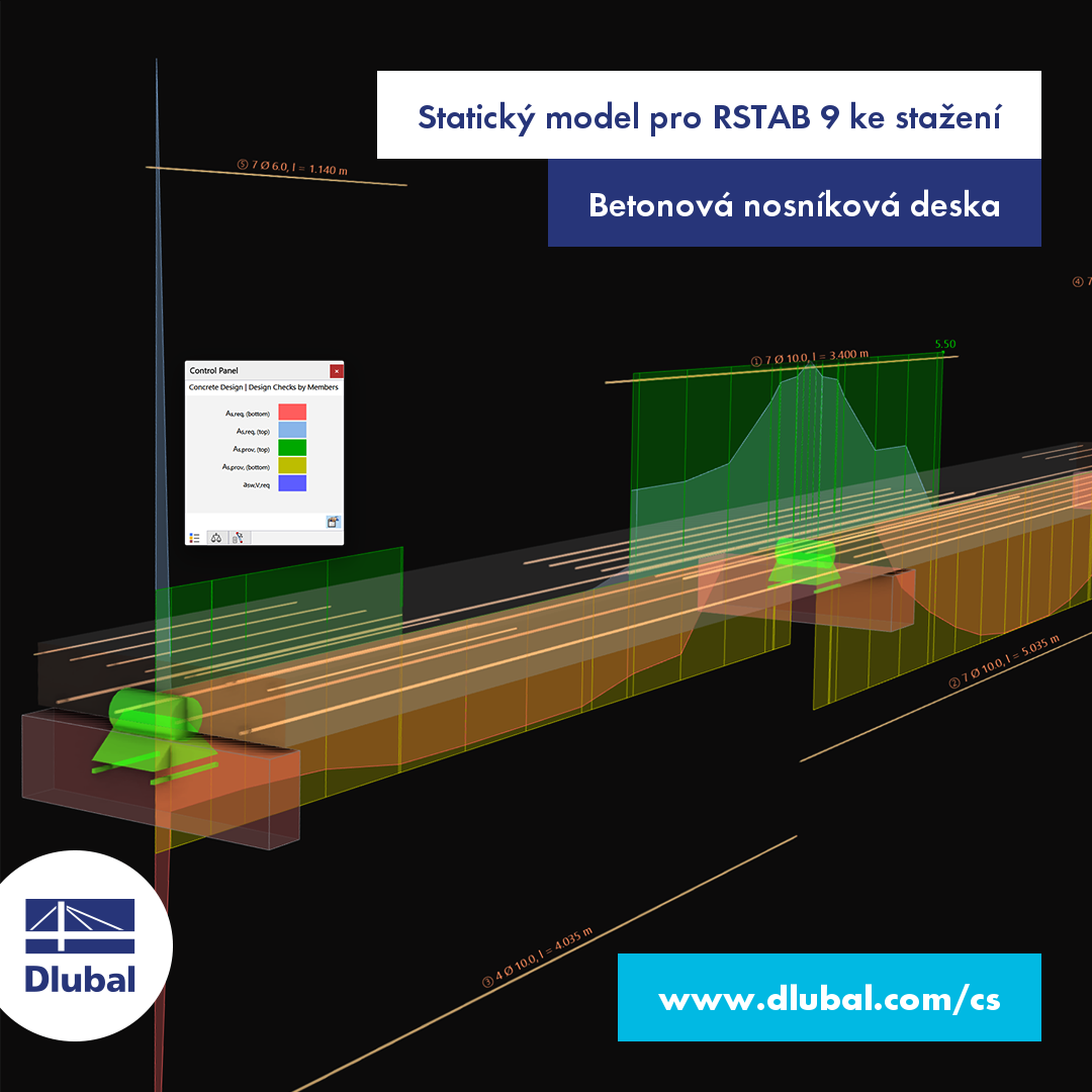 Statický model pro RSTAB 9 ke stažení