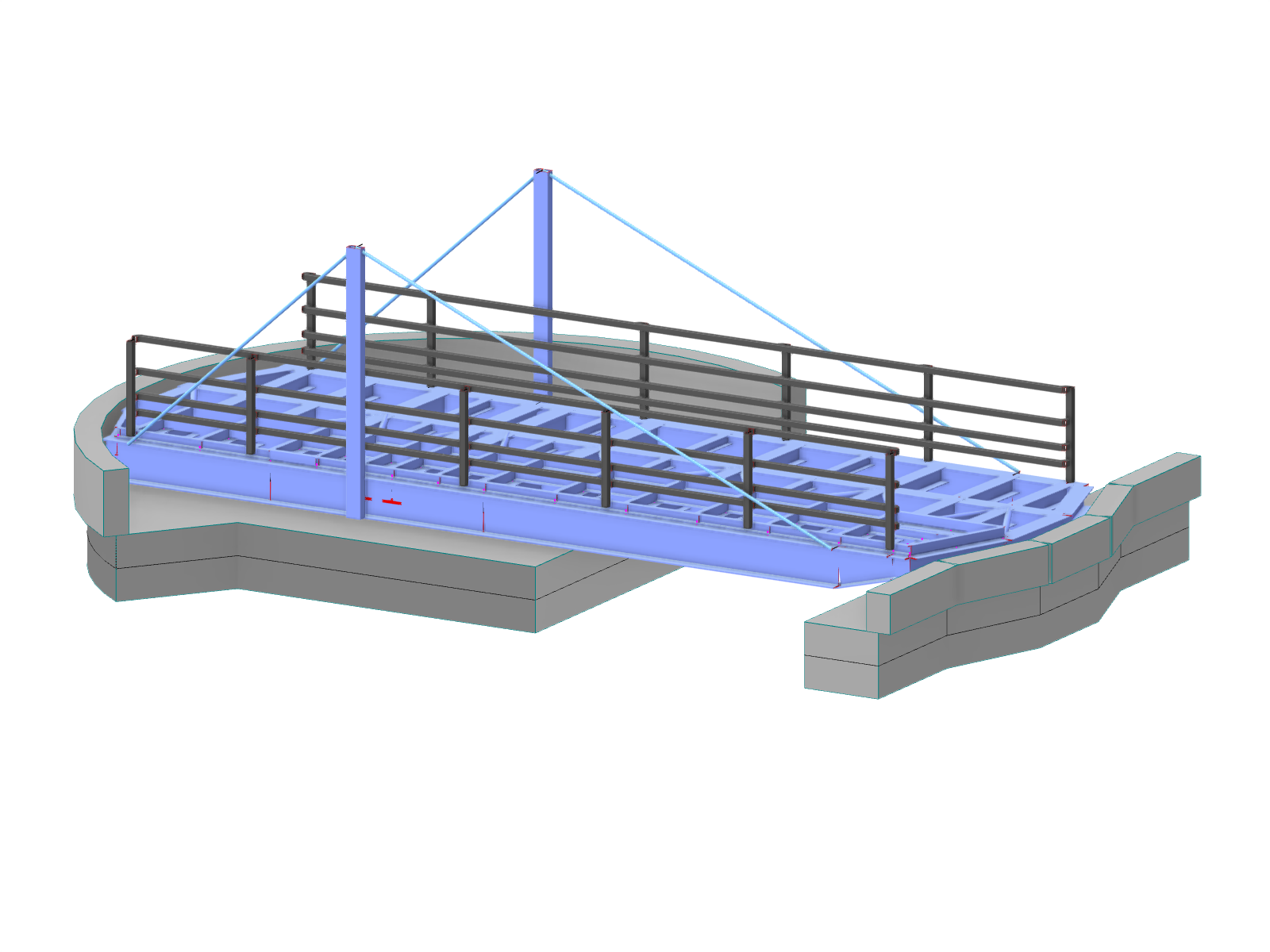 Model 004280 | Airedale Swing Bridge v Rodley, Velká Británie