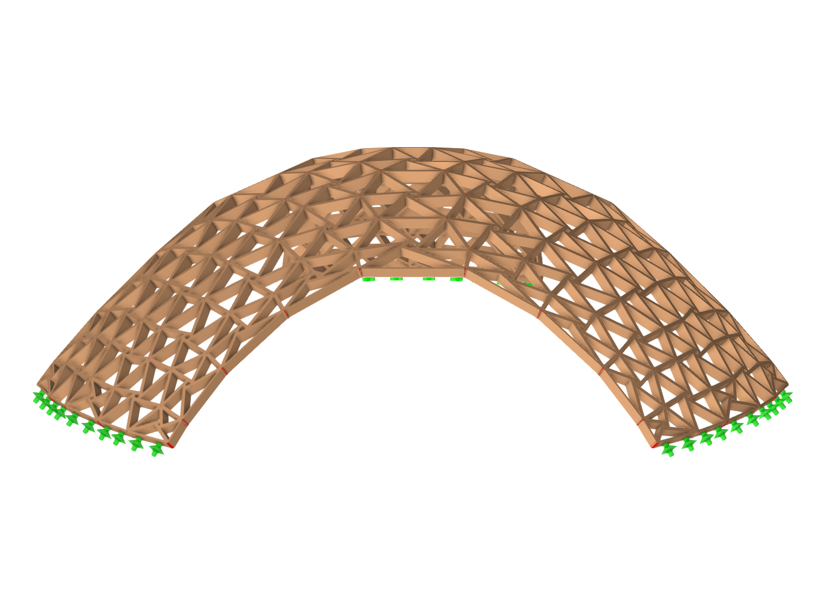 Model 004308 | Ukázkový projekt na náměstí Moritzplatz, Augsburg | © Digital Timber Construction DTC, TH Augsburg