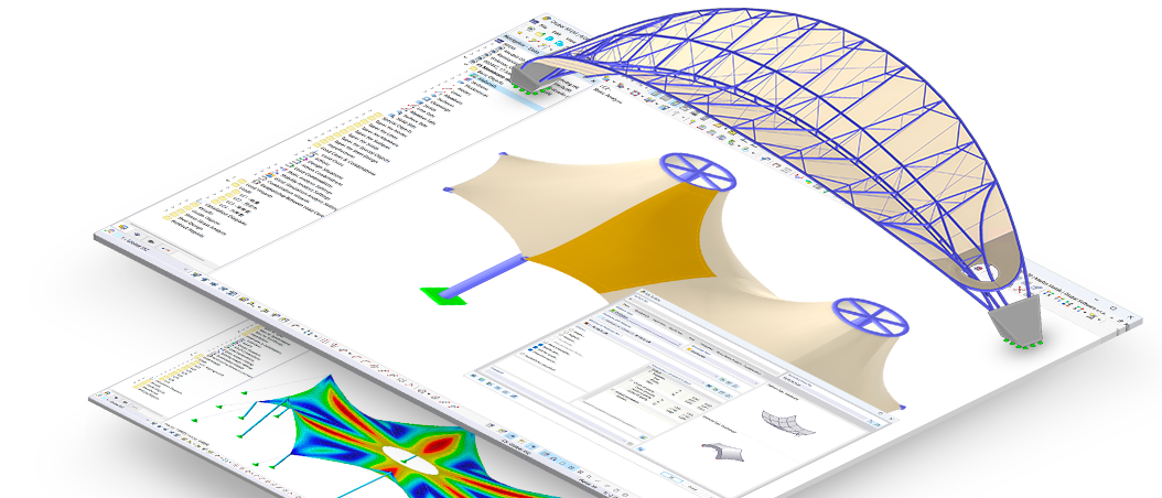 Banner | Form-finding pro RFEM 6