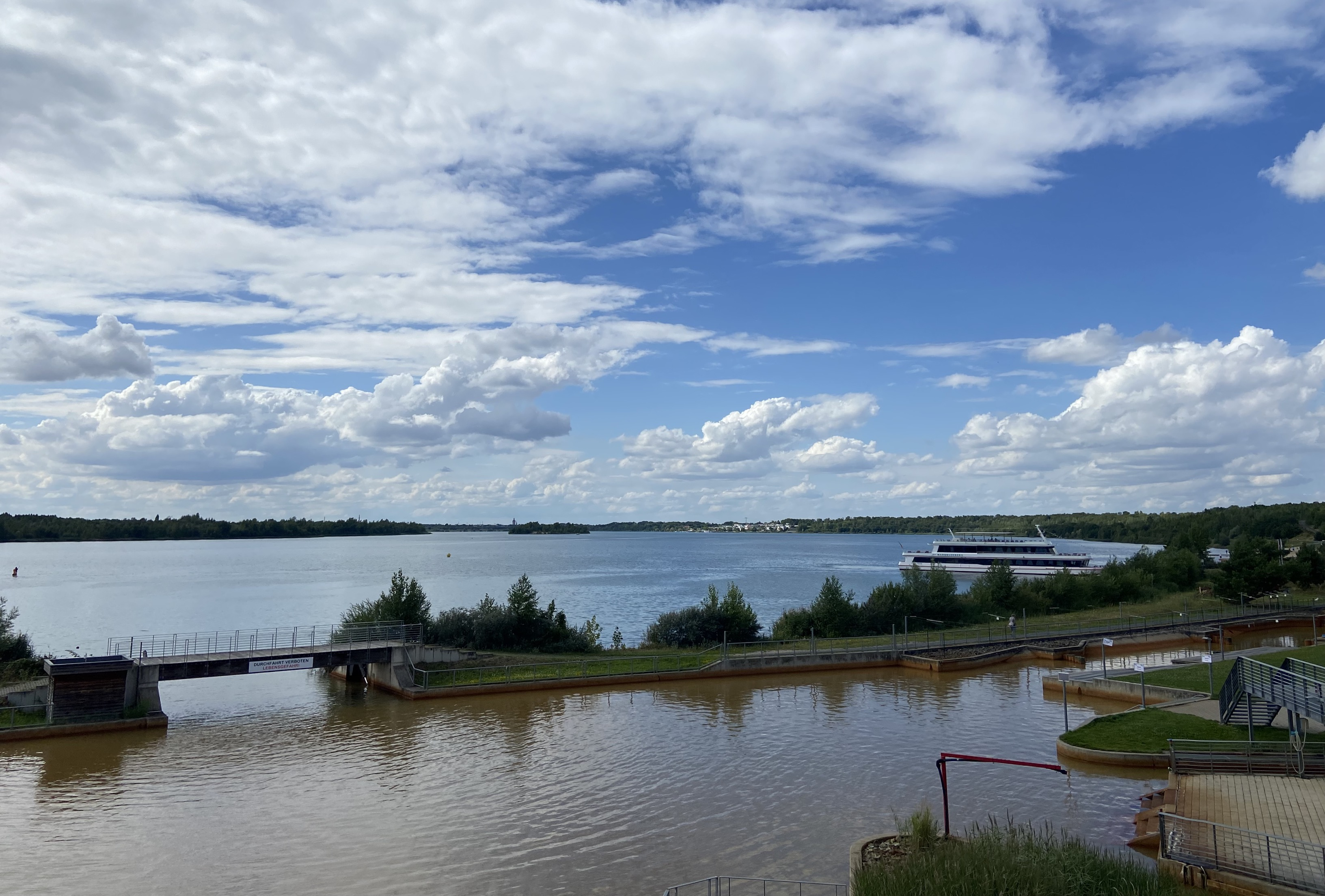 Výhled na Markkleeberské jezero