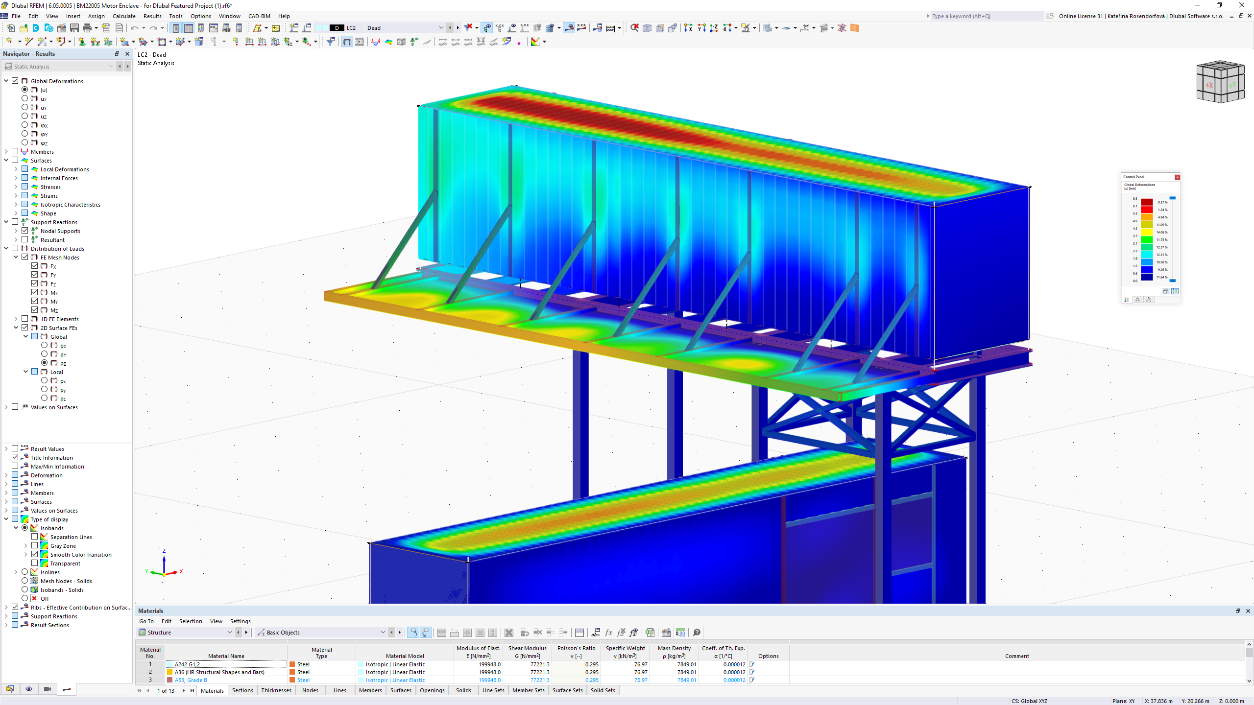 Software pro statické výpočty ocelových konstrukcí | RFEM 6