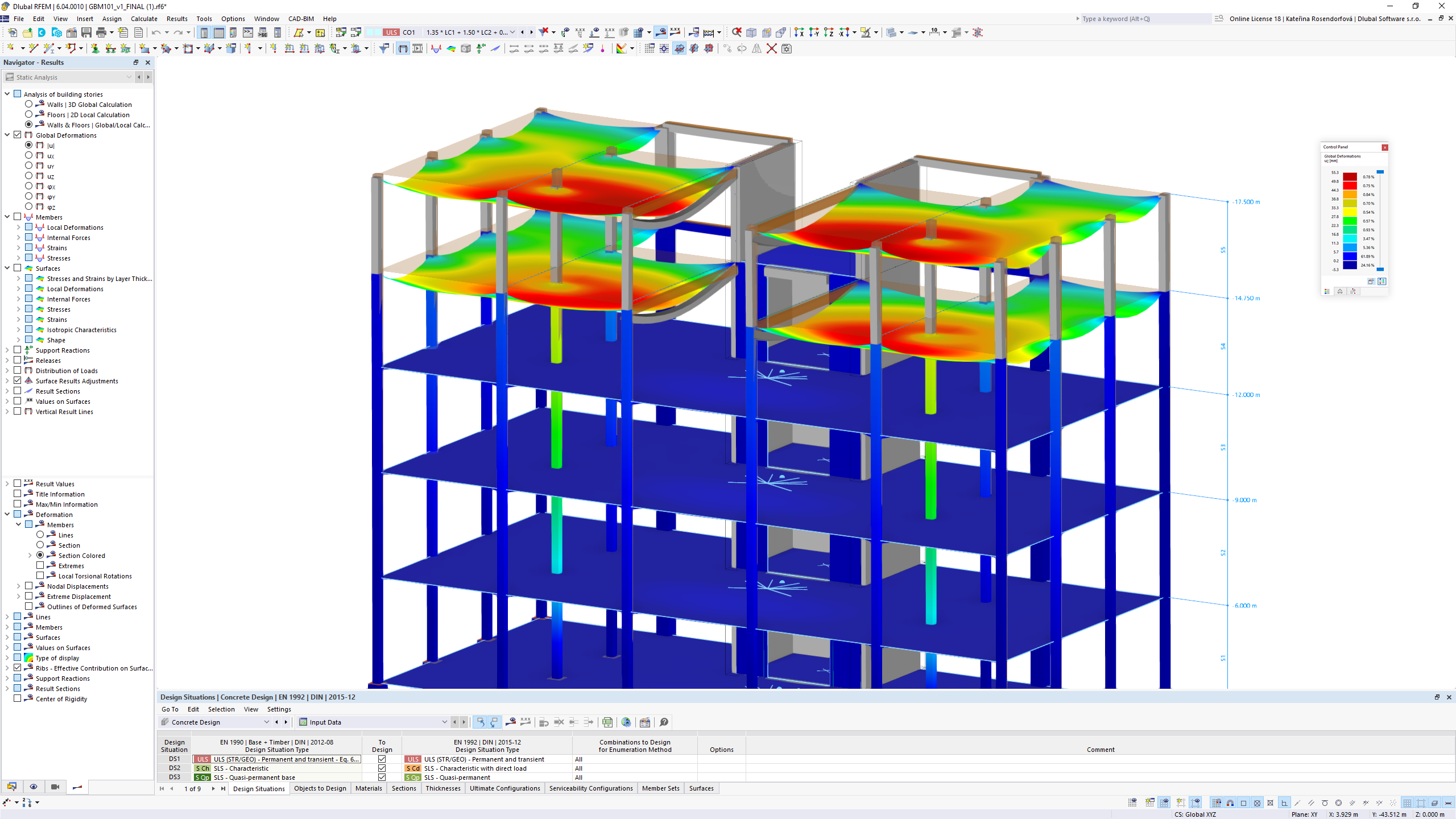 Posouzení železobetonových konstrukcí pro RFEM 6