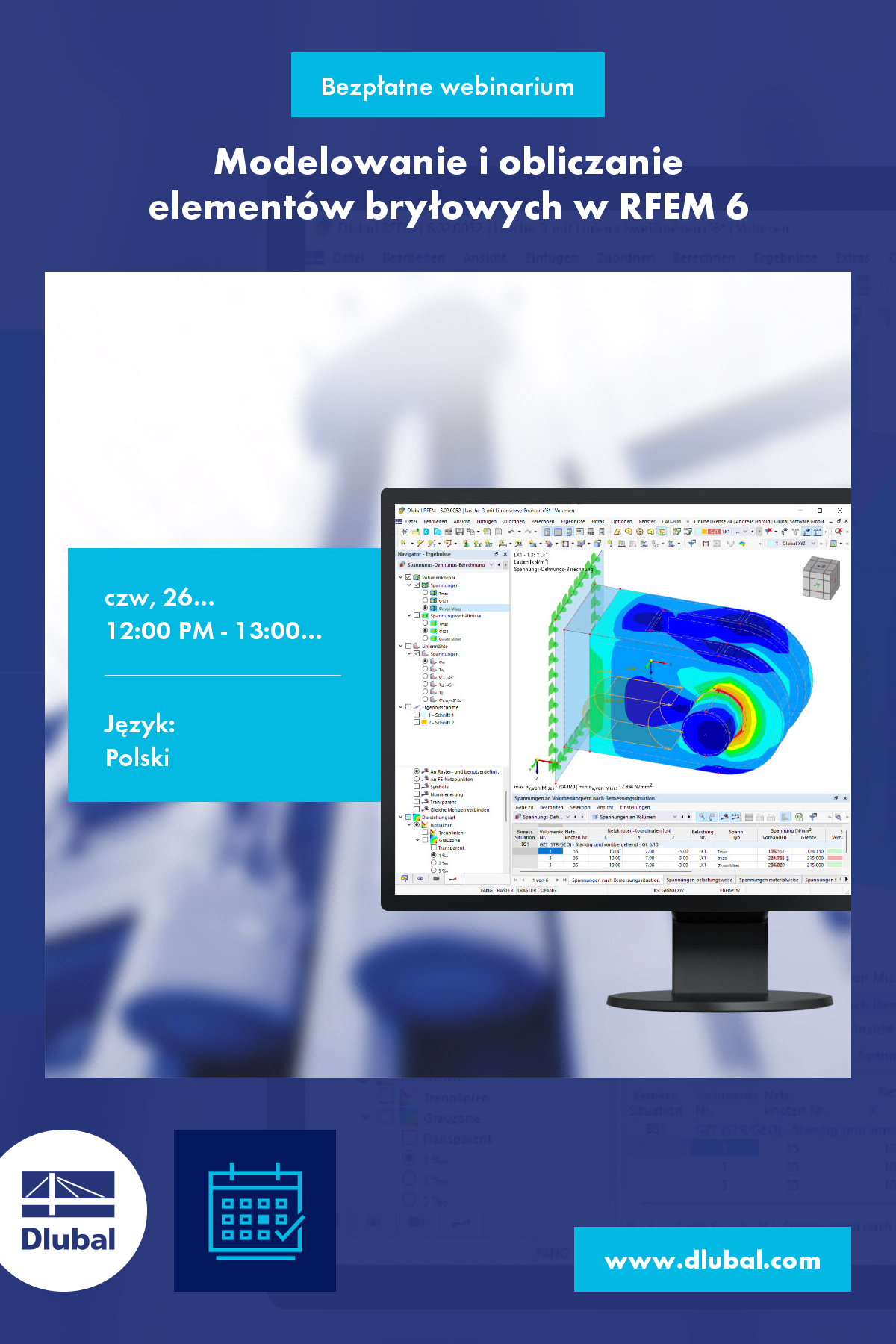 Modelování a výpočet těles v programu RFEM 6