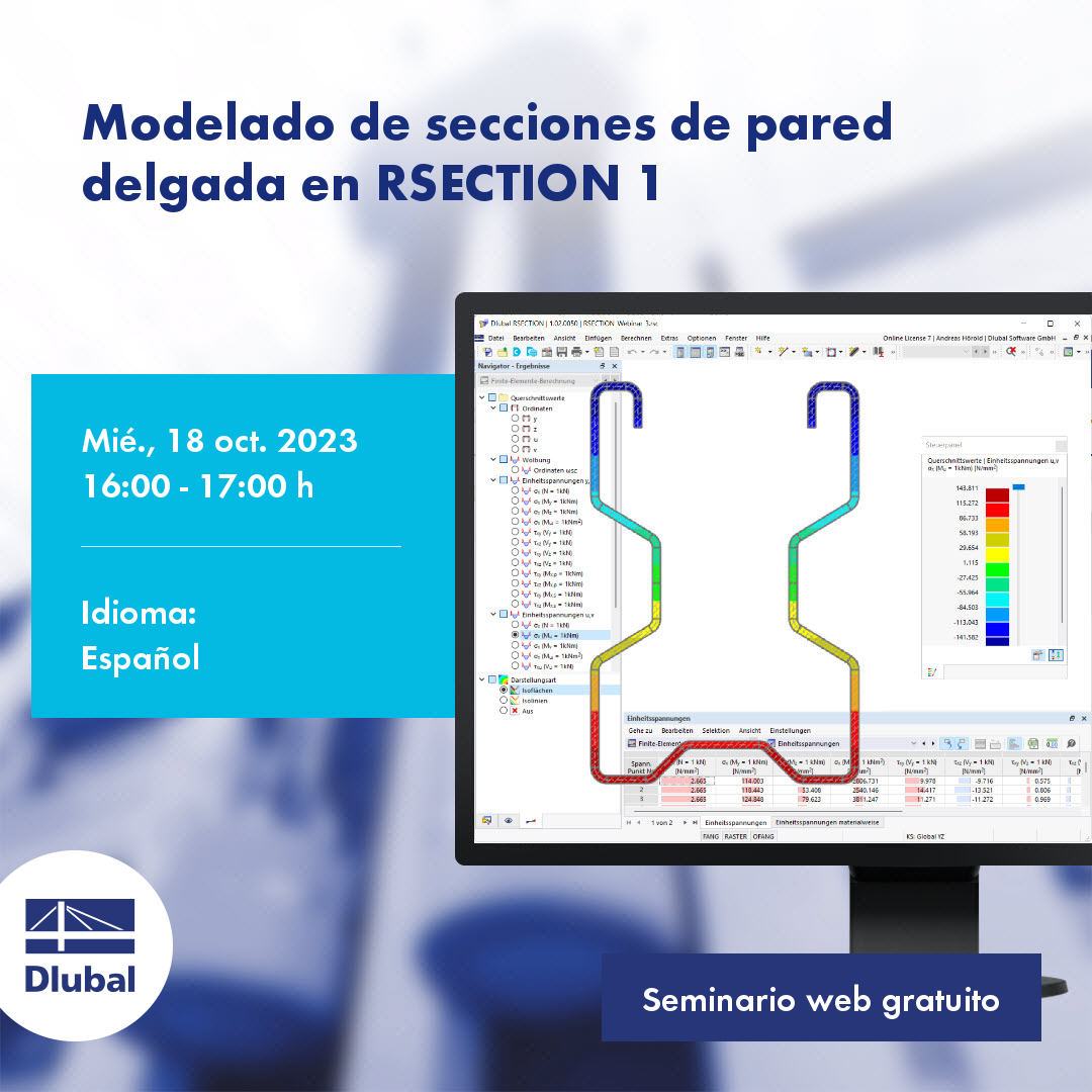 Modelování tenkostěnných průřezů v RSECTION 1