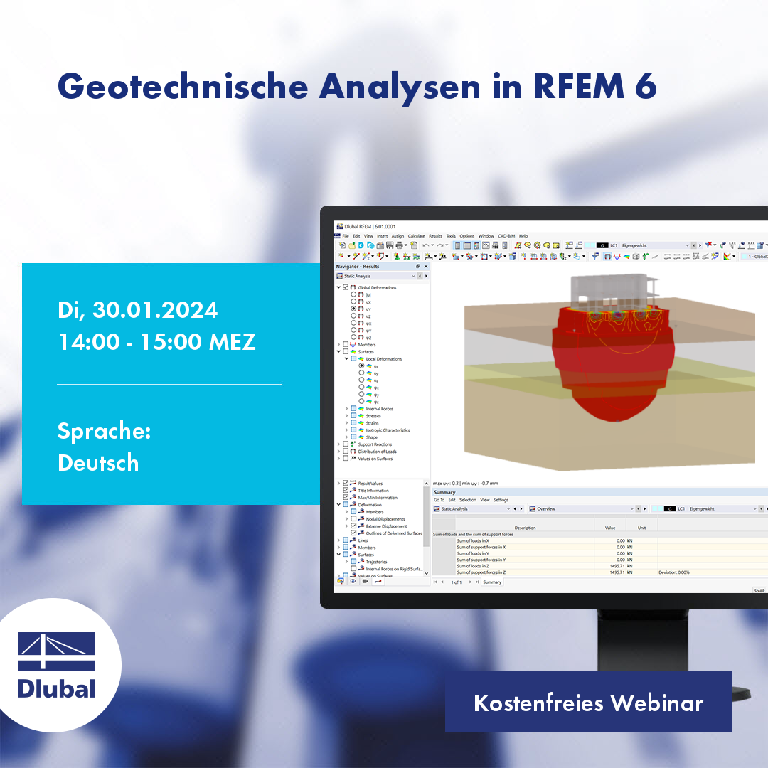 Geotechnická analýza v programu RFEM 6