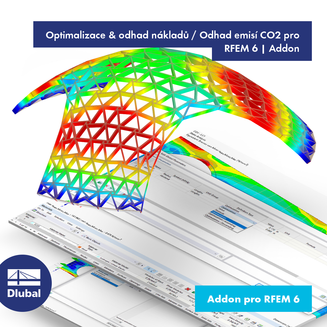 Optimalizace & odhad nákladů / Odhad emisí CO₂ pro RFEM 6 | Addon