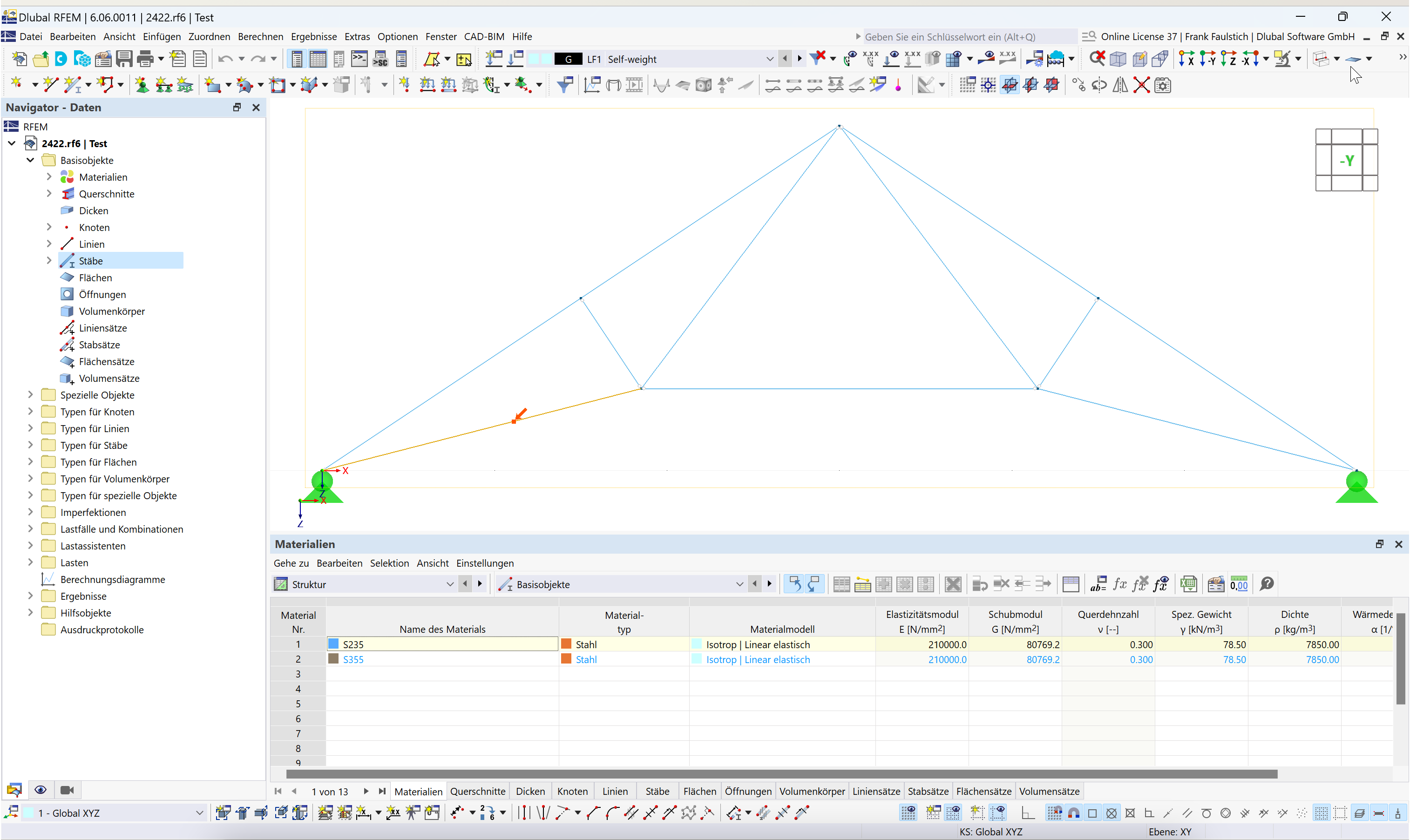 FAQ 005548 | Jak najdu v programu RFEM 6 / RSTAB 9 prut s určitým číslem?