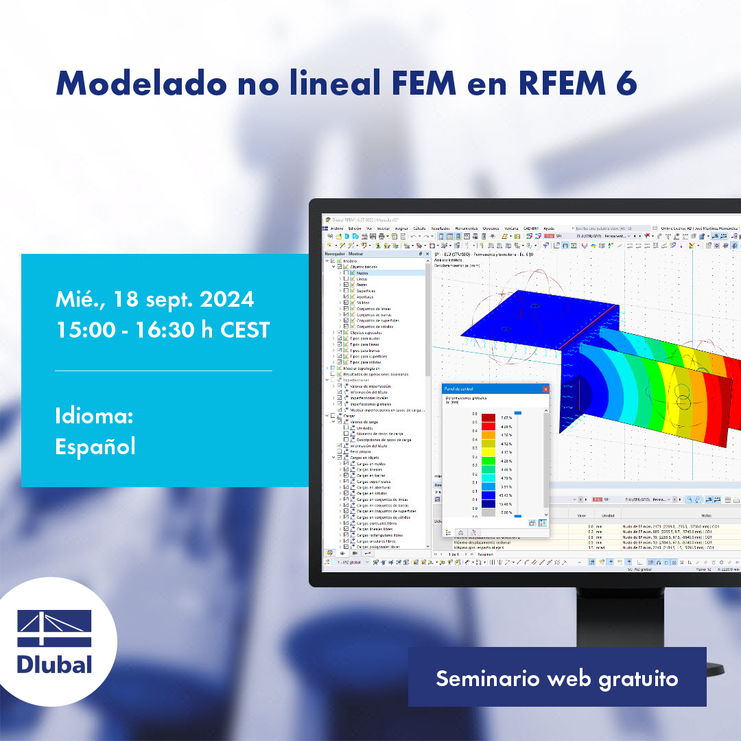 Nelineární MKP modelování v programu RFEM 6