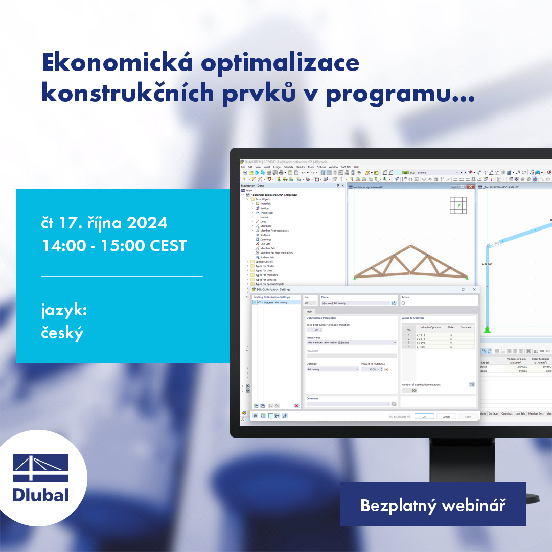 Ekonomická optimalizace konstrukčních prvků v programu RFEM 6