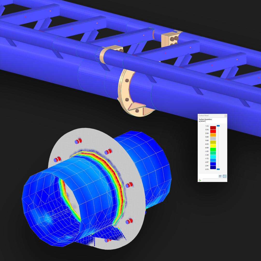 DATABÁZE ZNALOSTÍ | Modelování jednoduchého spoje s čelní deskou v programu RFEM 6