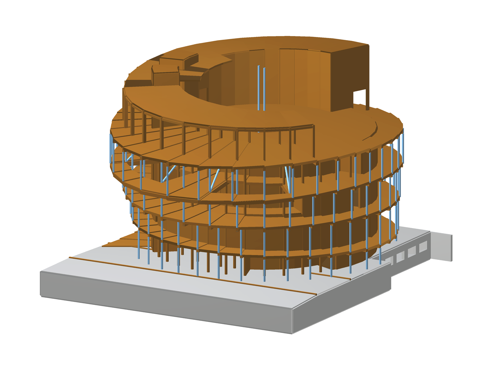 Model 005067 | Nosná konstrukce českého národního pavilonu EXPO 2025