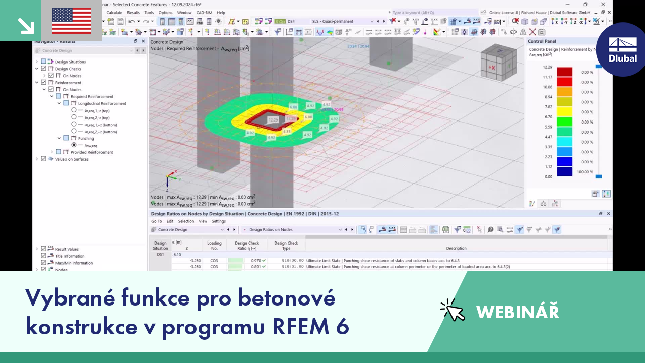 VG 005051 | WEBINÁŘ | Vybrané funkce pro betonové konstrukce v programu RFEM 6