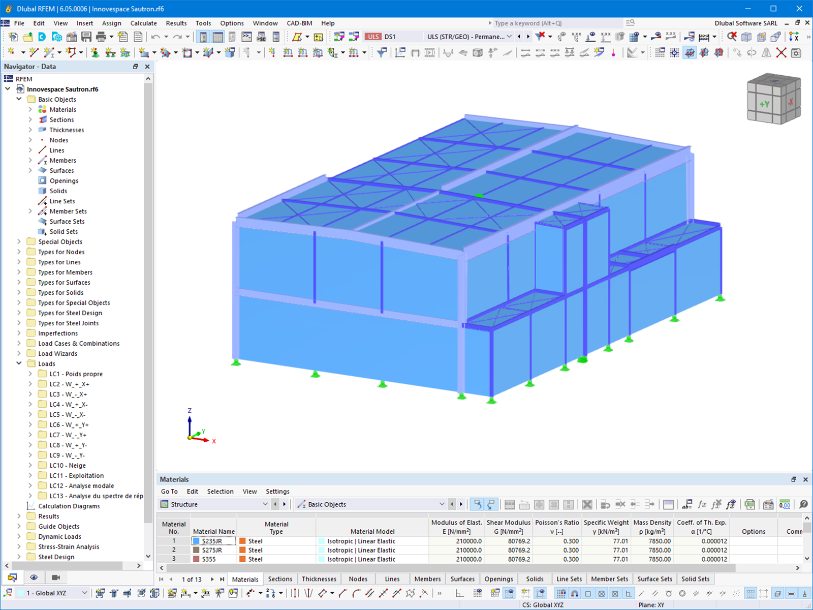 RFEM model administrativní budovy | © GH - Hervouet