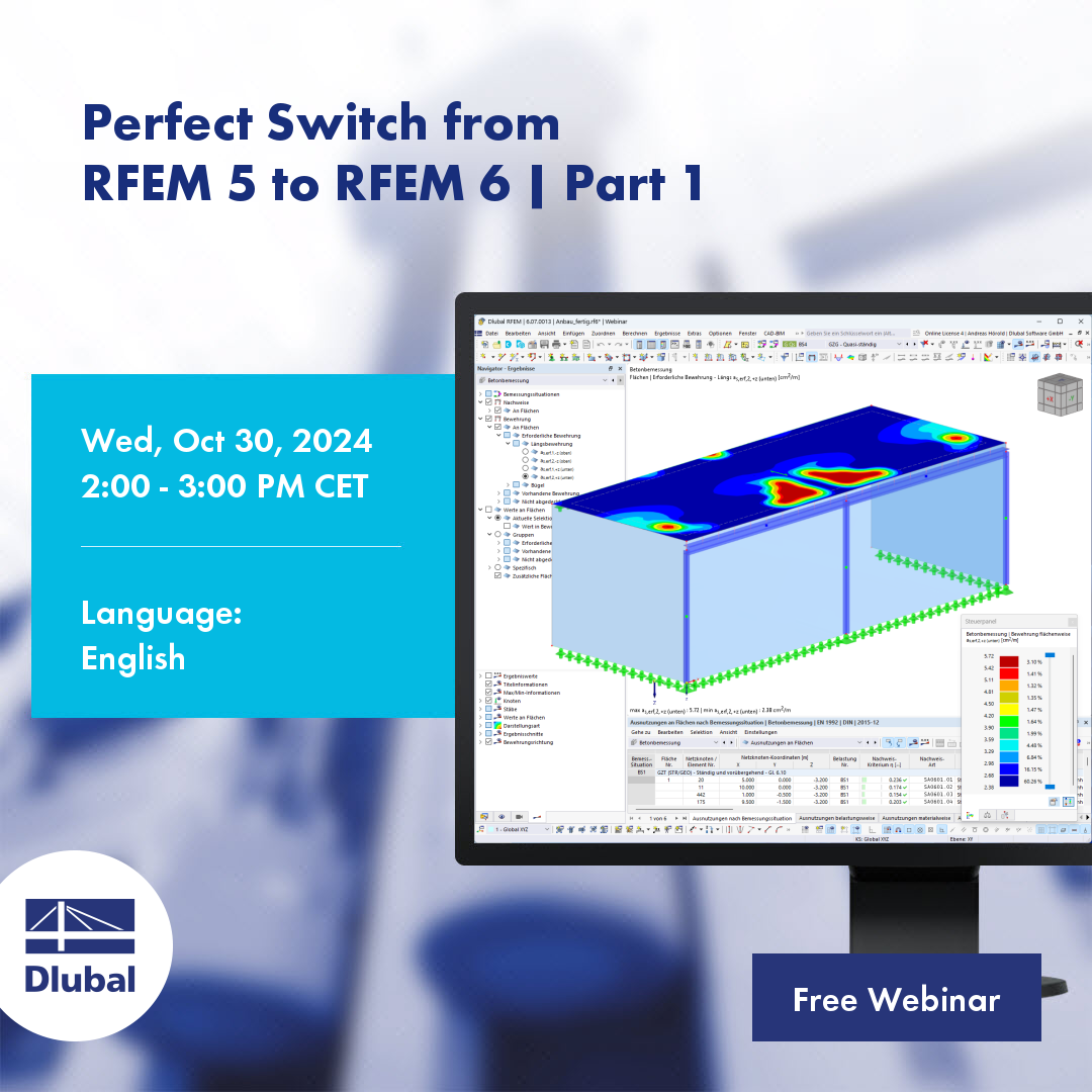 Dokonalý přechod z RFEM 5 na RFEM 6 | Část 1