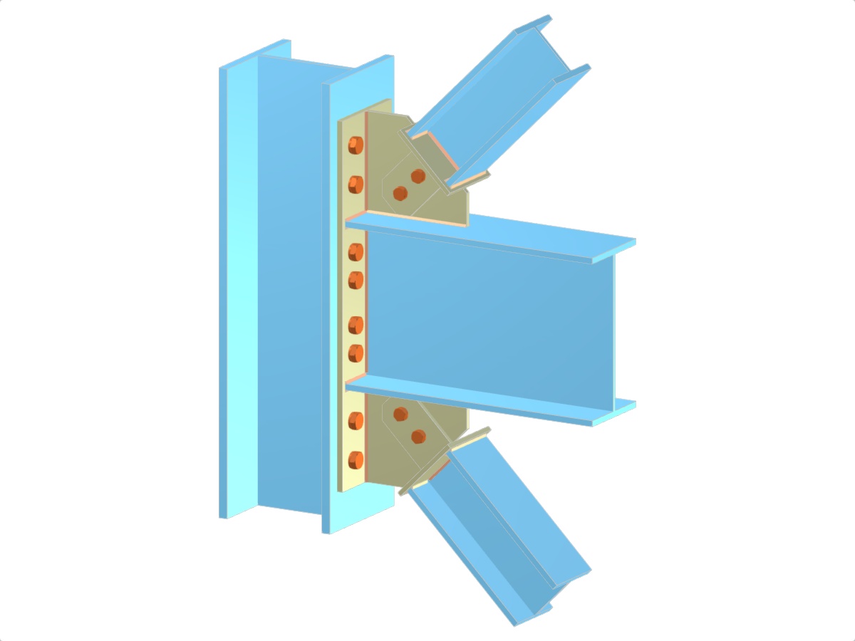 Model 005103 | Zpevnění | Beam and Diagonals to Continuous Column