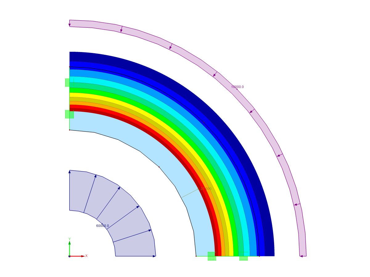 RFEM 6 výsledky – Celková deformace