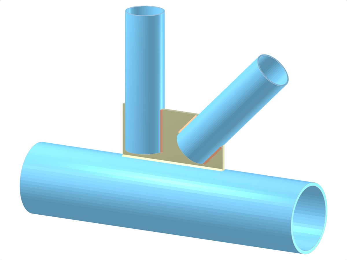 Model 005254 | Příhradový vazník | Diagonála a kolmo k pásu