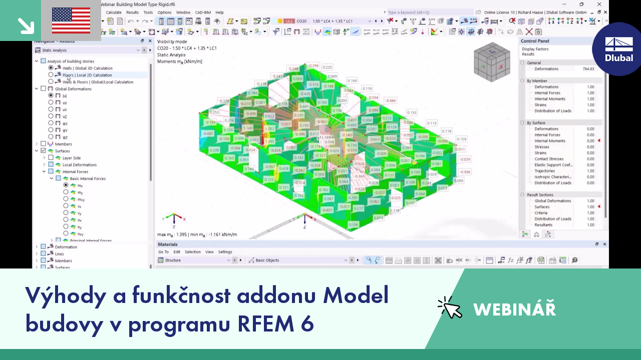 WEBINÁŘ 005102  | Výhody a funkce addonu Model budovy v programu RFEM 6