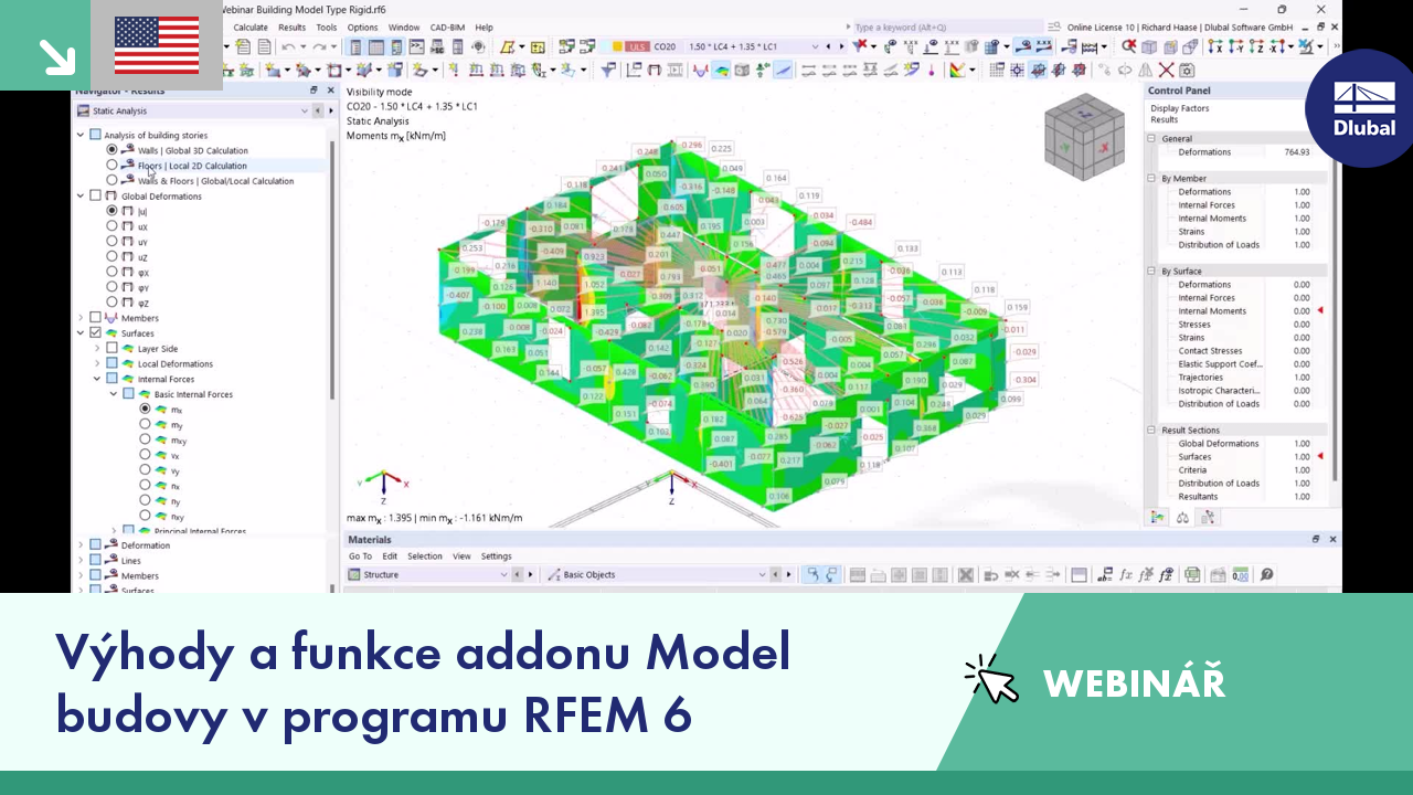 WEBINÁŘ 005102  | Výhody a funkce addonu Model budovy v programu RFEM 6