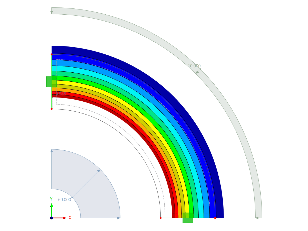 RFEM 6 Výsledky – celková deformace