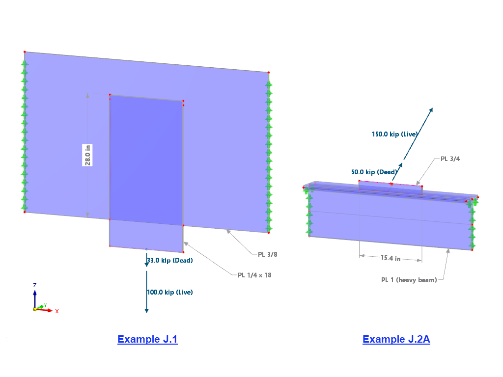 KB 001925 | Posouzení koutového svaru podle AISC v programu RFEM 6