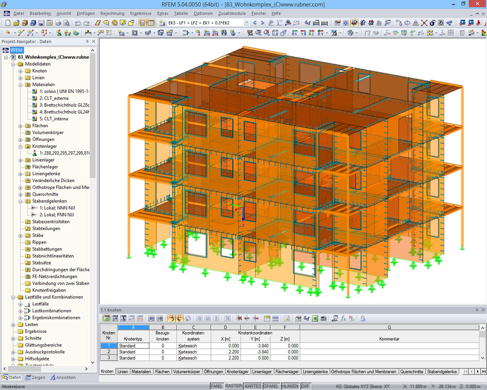 Wohnanlage aus Holz in Brescia/Italien | Realisiert mit RFEM von Rubner Holzbau AG, Brixen, Italien | www.rubner.com