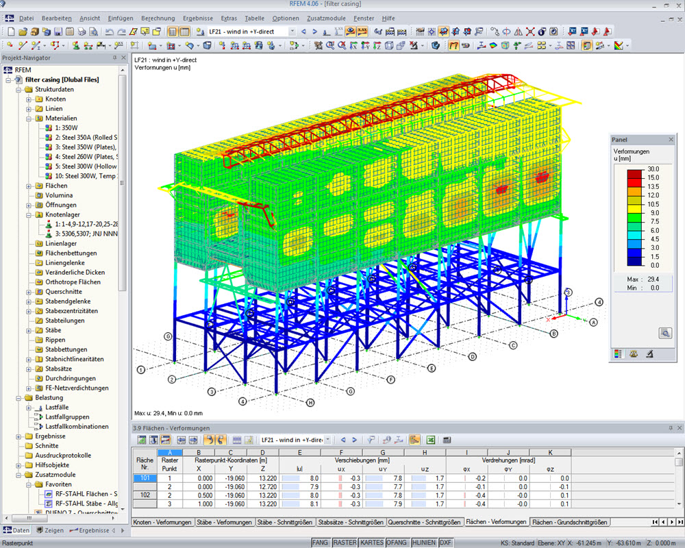 Filteranlage in Medupi / Südafrika | Realisiert mit RFEM von Prof. Schmidt & Partner, Essen | www.p-s-p.de