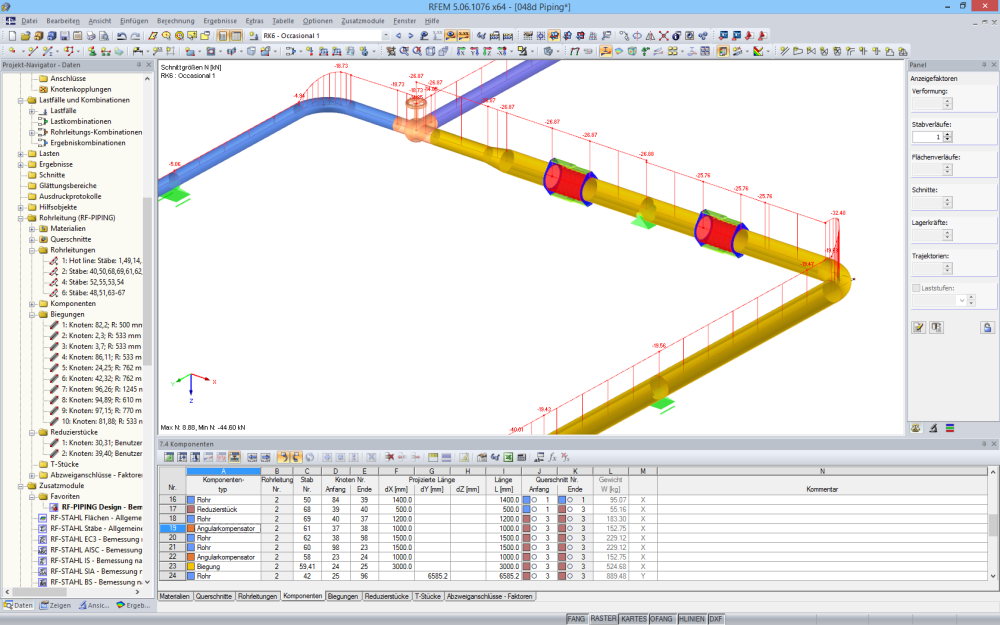 Grafische Ergebnisdarstellung in RFEM