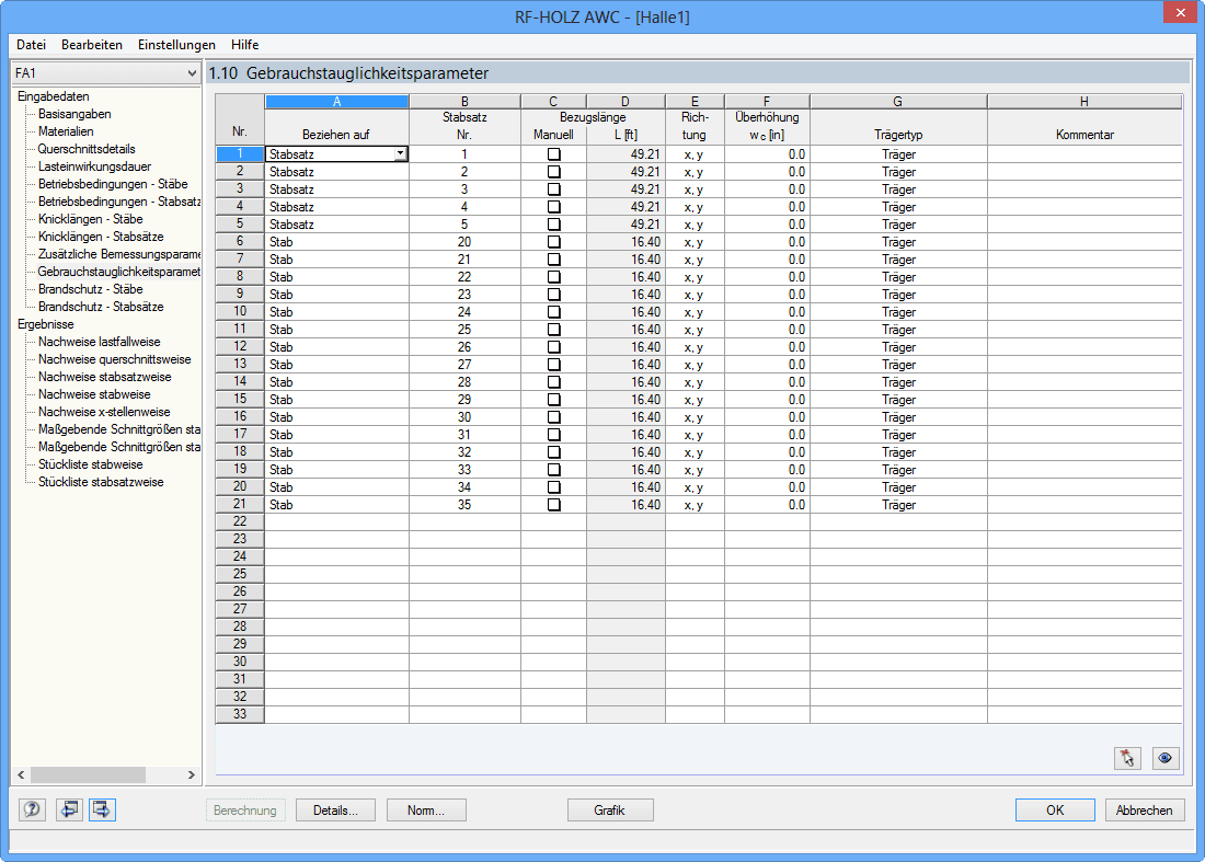 Maske 1.10 Gebrauchstauglichkeitsparameter