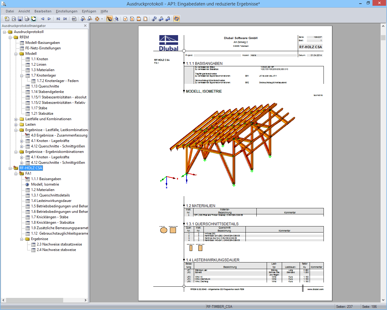 Ausdruckprotokoll