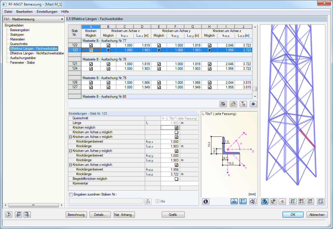 1.5 Effektive Längen - Fachwerkstäbe