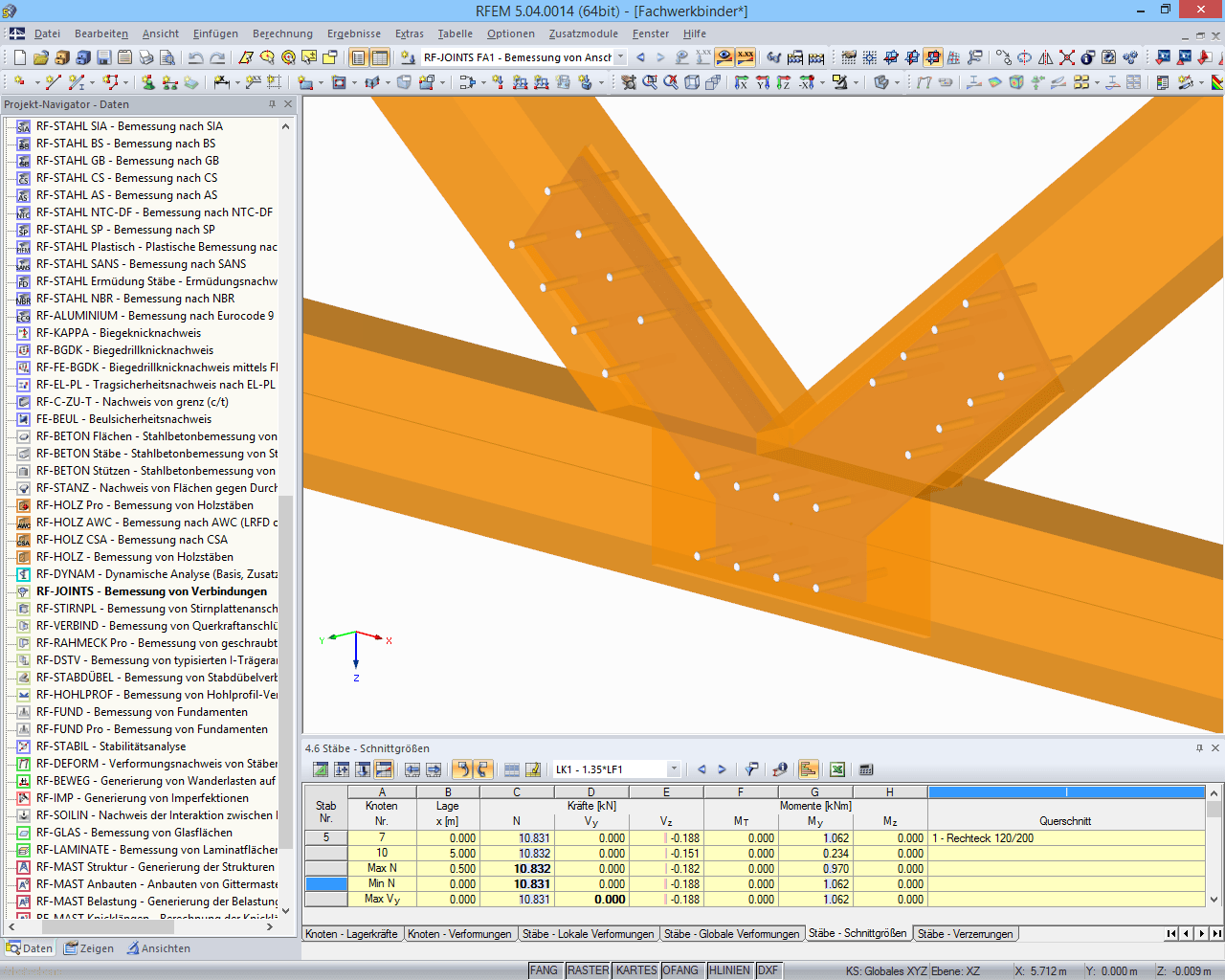 Anschlussvisualisierung in RFEM