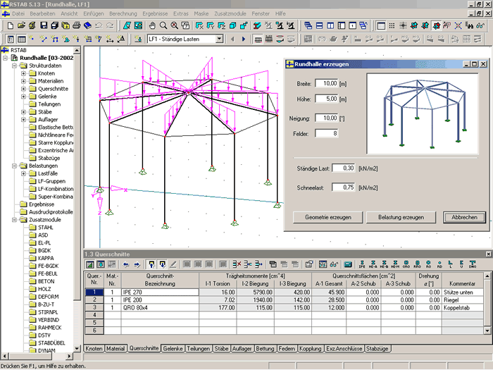 In Visual Basic Generatoreingang zu einer Kreissaal vorbereitet