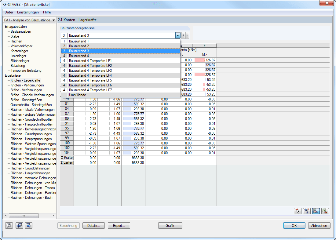 2.1 Knoten - Lagerkräfte