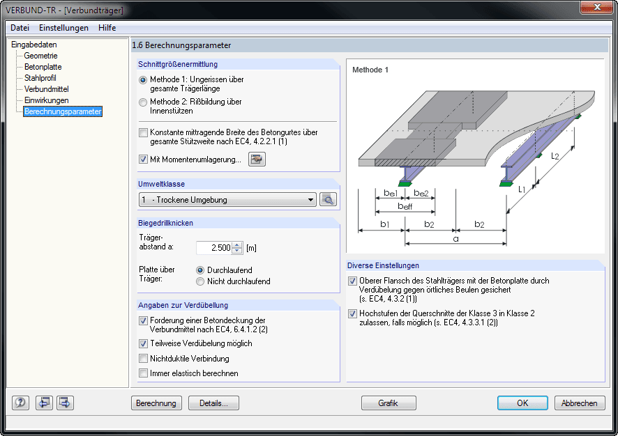 1.6 Berechnungsparameter