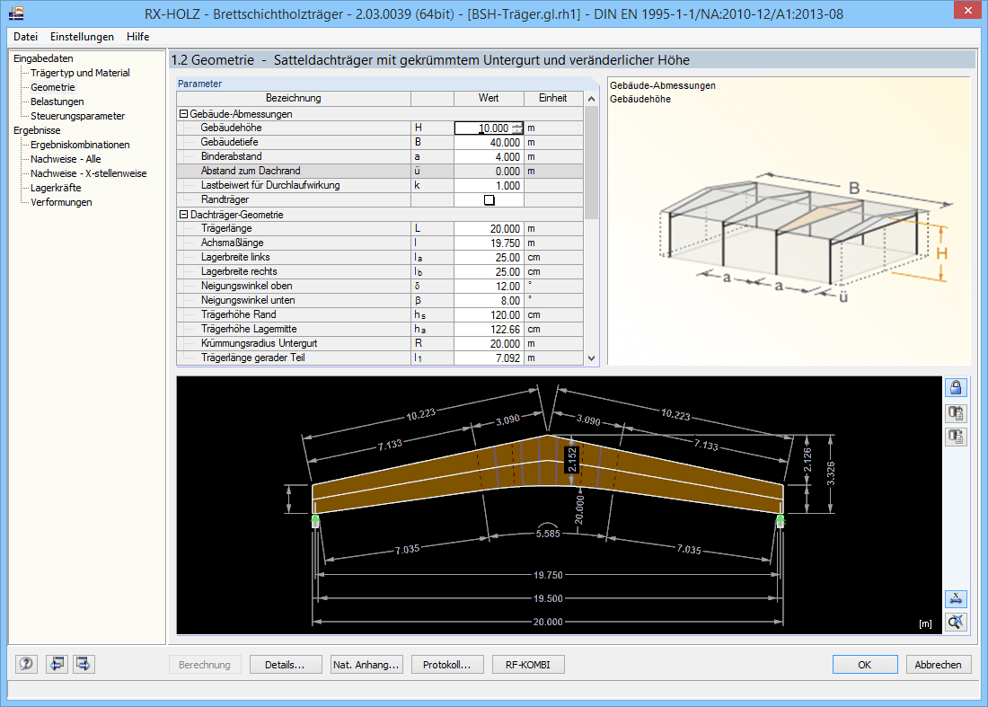 Maske 1.2 Geometrie Dachträger