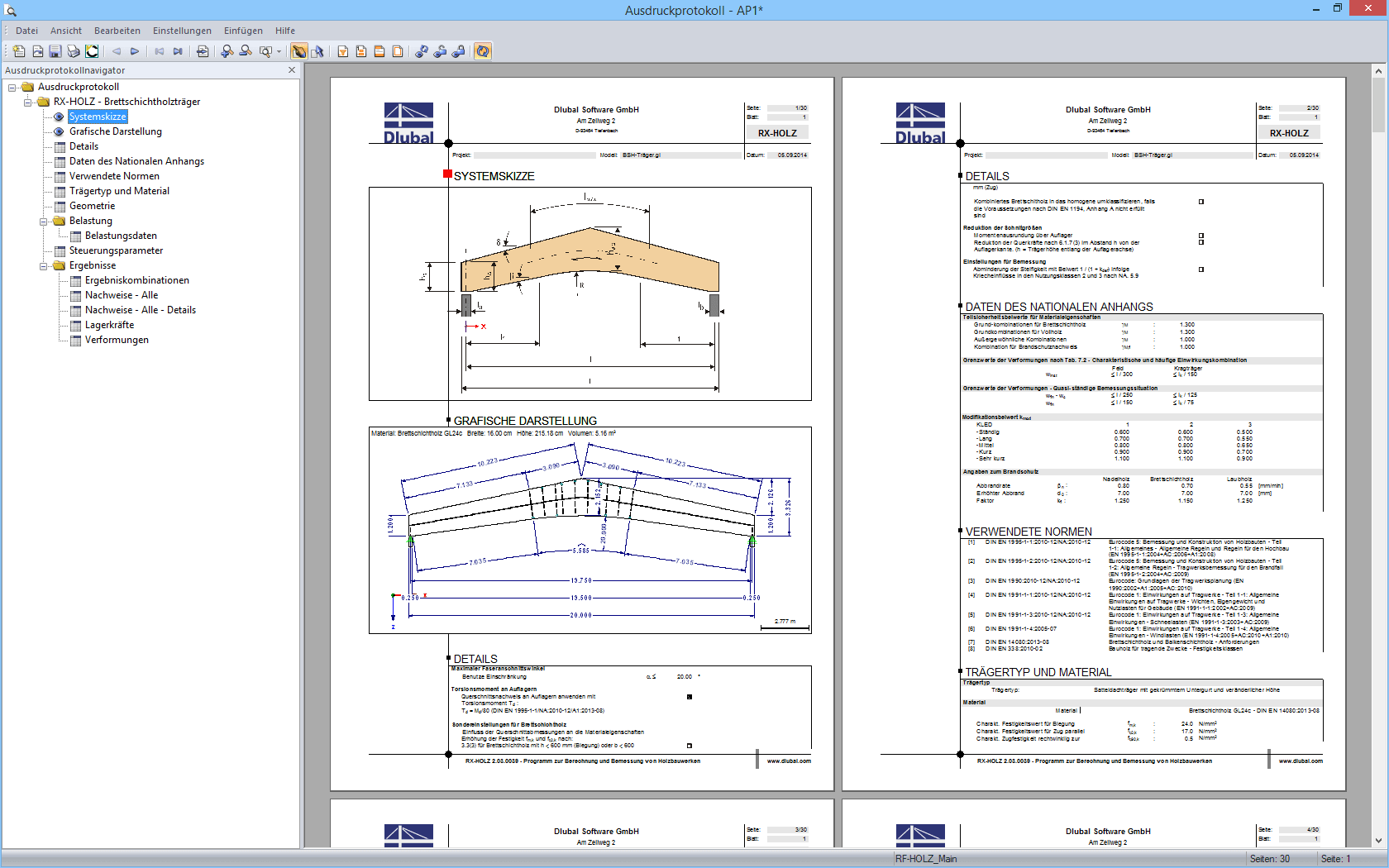 Ausdruckprotokoll