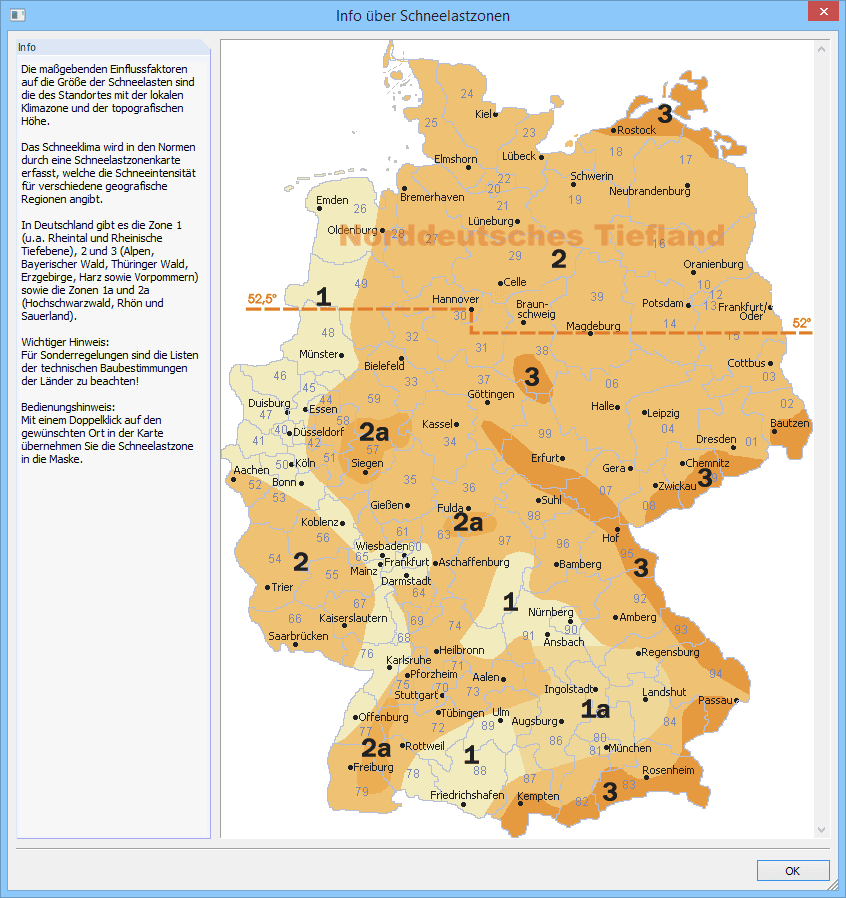 Schneelastzonenkarte